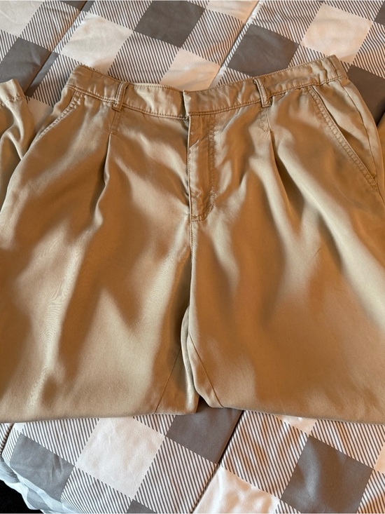 LOFT Pants - LOFT women’s pleated front slacks Tan size Medium